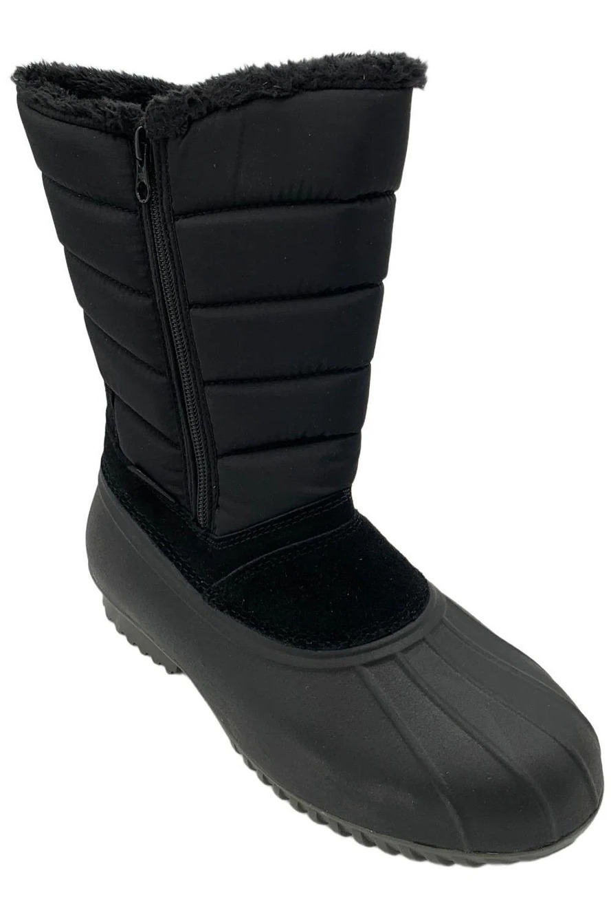 Propet Women's Illia Zip Snow Boots Black - Extra Wide